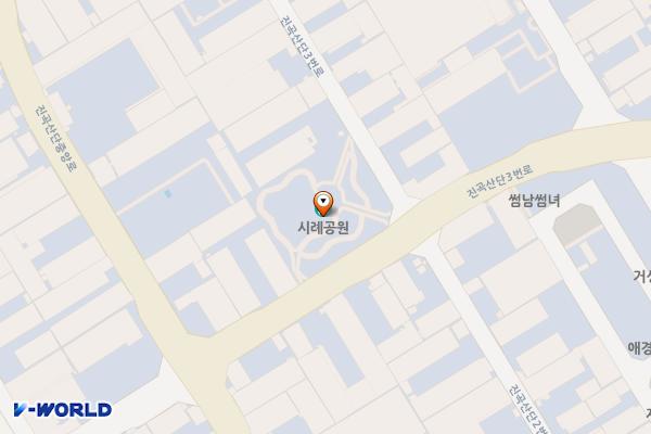 시례공원 위치 지도 — 전남광주통합특별시 광산구 진곡동 620