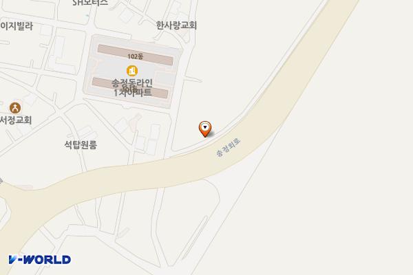 송정메타세콰이어길 위치 지도 — 전남광주통합특별시 광산구 송정외로 185 (송정동)