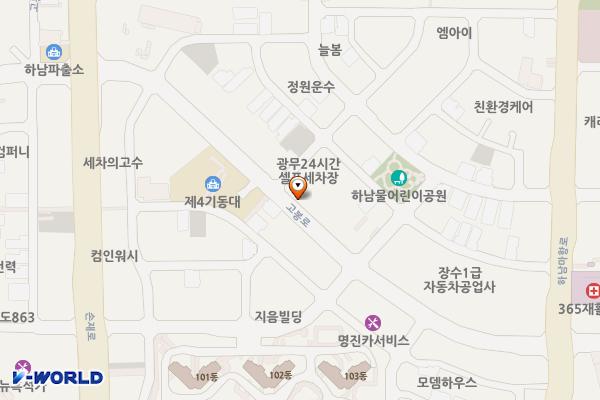 주식회사 광무개발 위치 지도 — 전남광주통합특별시 광산구 고봉로 96