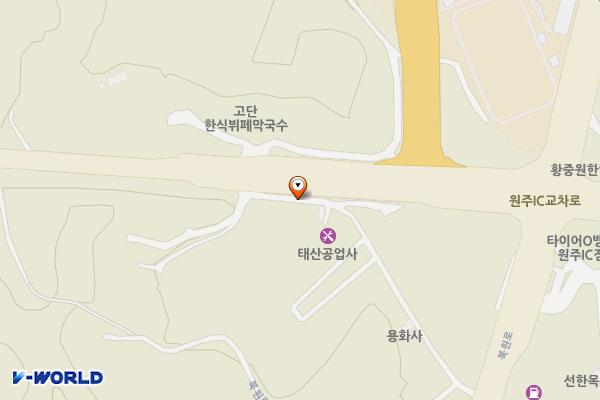 신촌부락 공영주차장 위치 지도 — 강원특별자치도 원주시 태장동 2288-1