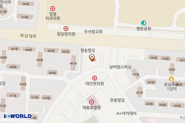 마트앤마트 운남점 위치 지도 — 전남광주통합특별시 광산구 목련로273번안길 12 (운남동)