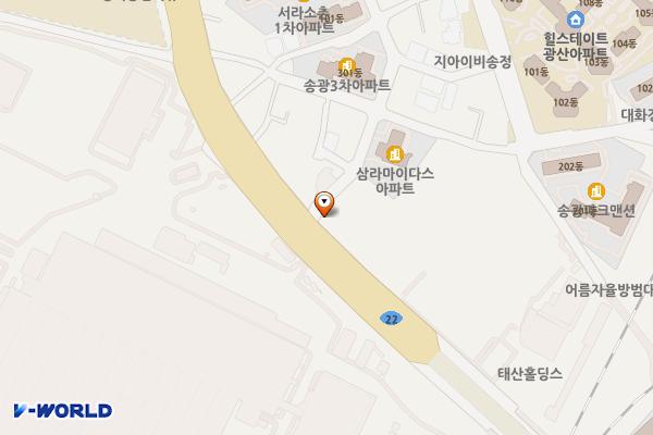 you주유소 위치 지도 — 전남광주통합특별시 광산구 어등대로 667 (소촌동)