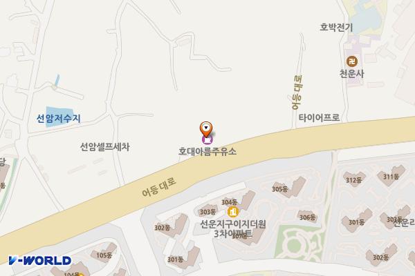호대아름주유소 위치 지도 — 전남광주통합특별시 광산구 어등대로 473 (선암동)