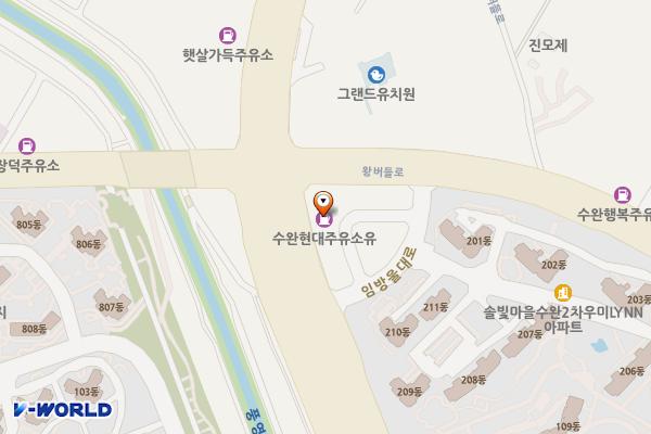 수완현대주유소 위치 지도 — 전남광주통합특별시 광산구 임방울대로 472 (수완동)