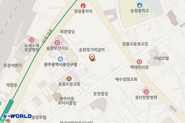 농협중앙회 광산지점 위치 지도 — 전남광주통합특별시 광산구 광산로29번길 8 (송정동)