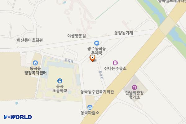 동곡농협 위치 지도 — 전남광주통합특별시 광산구 동곡로 161-21 (하산동)