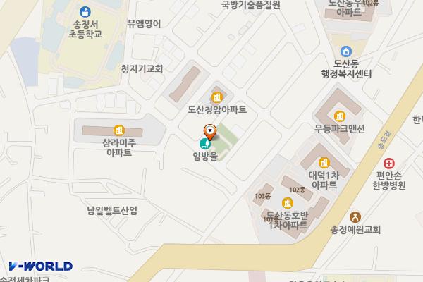 임방울 어린이공원 위치 지도 — 전남광주통합특별시 광산구 남동길 8 (도산동)