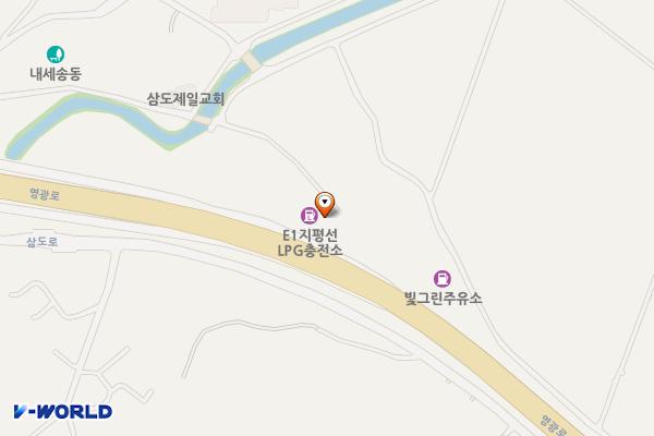 지평선 LPG충전소 위치 지도 — 전남광주통합특별시 광산구 영광로 3777 (지평동)