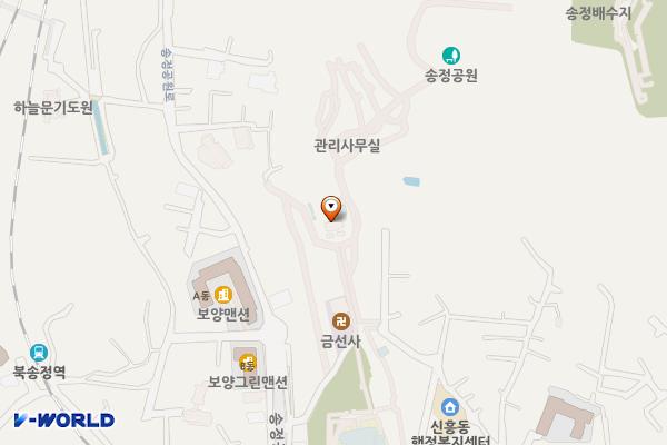 송정공원1 위치 지도 — 전남광주통합특별시 광산구 송정공원로 8-25 (소촌동)