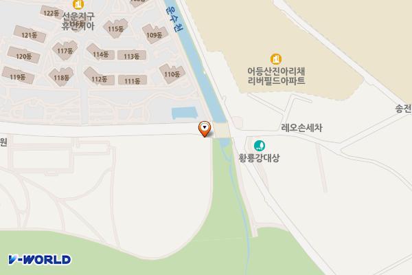 황룡강친수공원 위치 지도 — 전남광주통합특별시 광산구 선암동 227-5