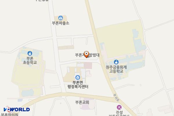 부론면 공영주차장 위치 지도 — 강원특별자치도 원주시 부론면 법천시장길 51-2