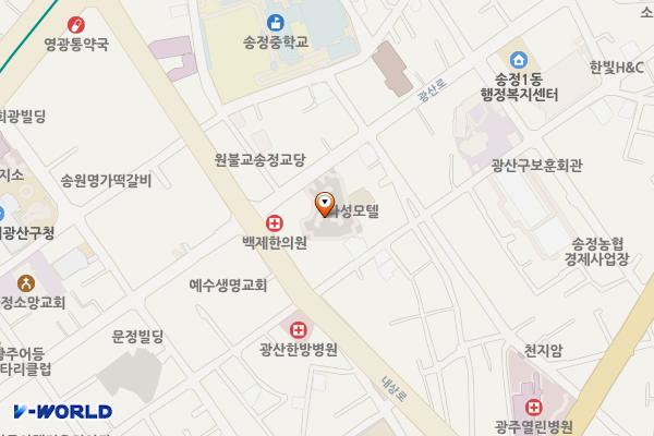 광산로제2공영주차장 위치 지도 — 전남광주통합특별시 광산구 광산로 48-2