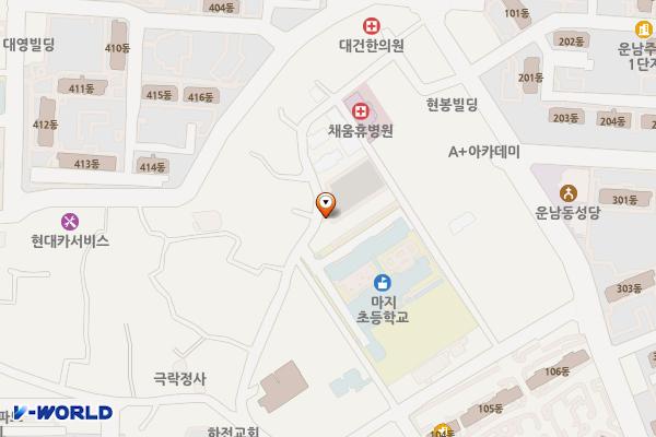 운남동공영주차장 위치 지도 — 전남광주통합특별시 광산구 목련로219번길 112 (운남동)