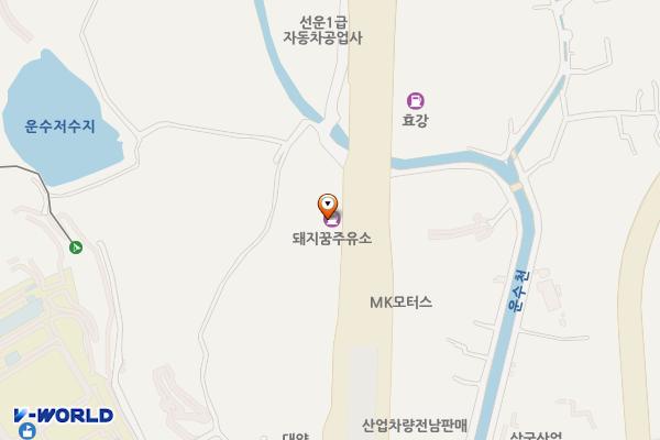 돼지꿈주유소 위치 지도 — 전남광주통합특별시 광산구 동곡로 839 (운수동)