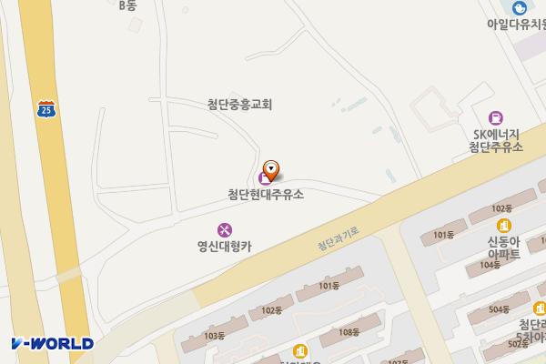 첨단현대주유소 위치 지도 — 전남광주통합특별시 광산구 비아동원촌길 89 (비아동)