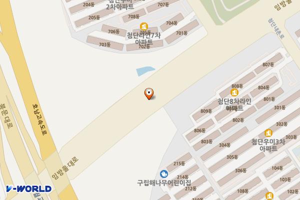 첨단파크골프장 위치 지도 — 전남광주통합특별시 광산구 월계동 762-2
