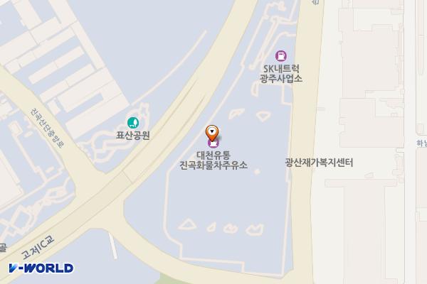 내트럭㈜광주사업소 위치 지도 — 전남광주통합특별시 광산구 손재로 327(하남동)