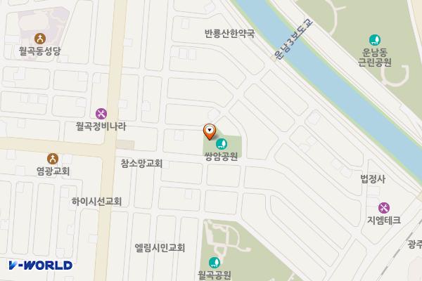 월곡솔밭 어린이공원 위치 지도 — 전남광주통합특별시 광산구 월곡반월로48번길 26 (월곡동)