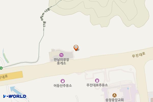 만남의광장 충전소 위치 지도 — 전남광주통합특별시 광산구 무진대로 79 (소촌동)