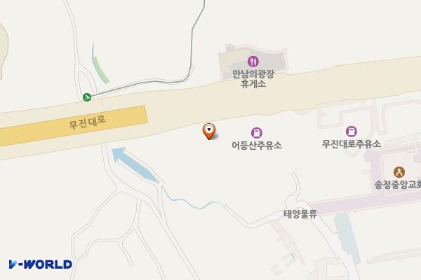 ㈜대창석유직영 양지충전소 위치 지도 — 전남광주통합특별시 광산구 무진대로 60 (소촌동)