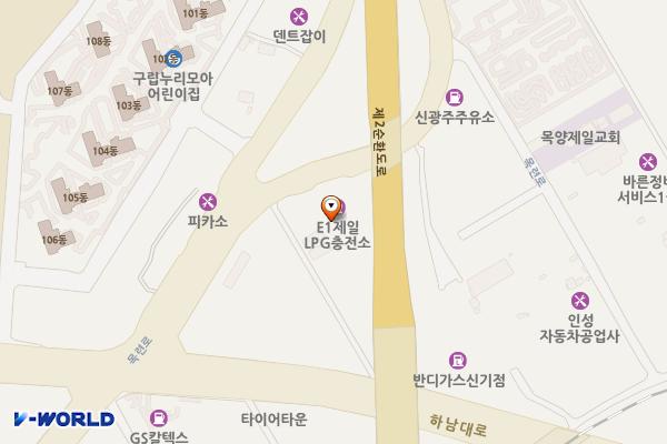 제일에너지 lpg 충전소 위치 지도 — 전남광주통합특별시 광산구 목련로 358 (신가동)