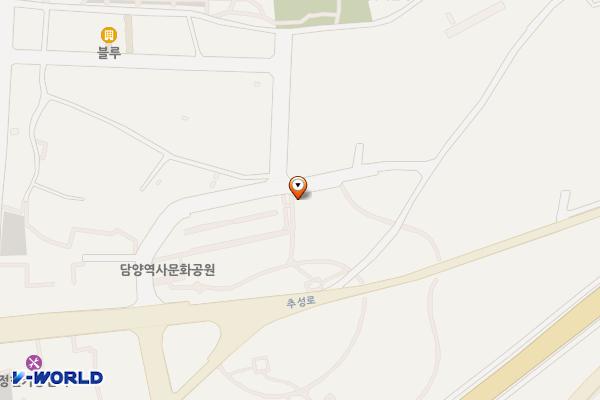 역사문화공원 위치 지도 — 전남광주통합특별시 담양군 담양읍 동정자길 15-13