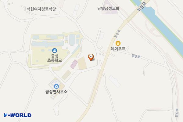 금성소재지(복지회관) 위치 지도 — 전남광주통합특별시 담양군 금성면 석현길 10-11