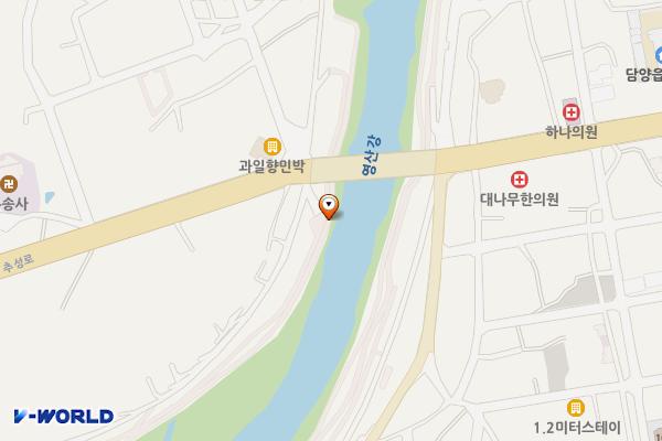 백진공원2(야구장) 위치 지도 — 전남광주통합특별시 담양군 담양읍 양각리 348