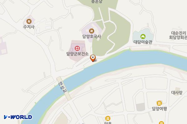 보건소 앞 위치 지도 — 전남광주통합특별시 담양군 담양읍 만성리 140-1