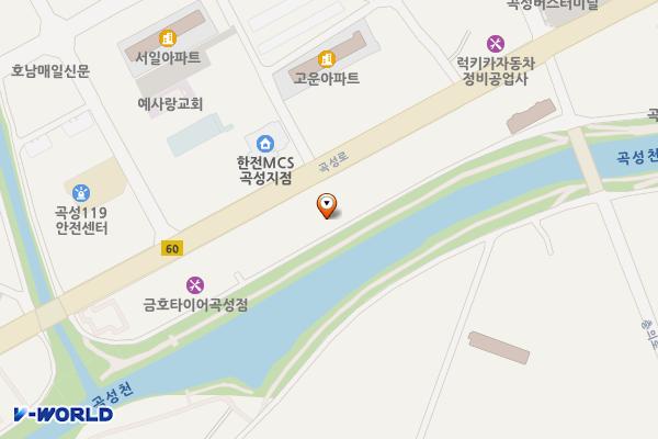(주)대창석유 직영 대인주유소 위치 지도 — 전남광주통합특별시 곡성군 곡성읍 곡성로 796