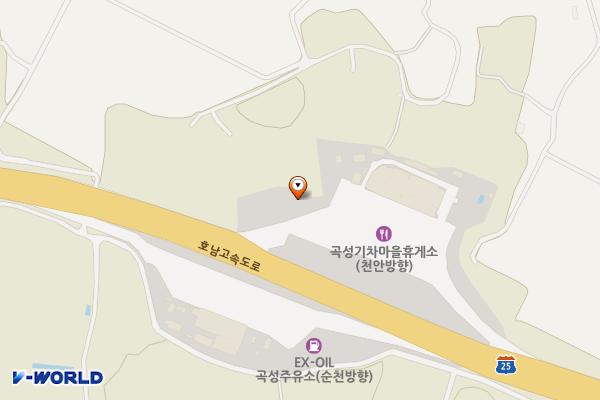 곡성(천안)주유소 화장실 위치 지도 — 전남광주통합특별시 곡성군 겸면 호남고속도로 50-1, 곡성(상)휴게소주유소