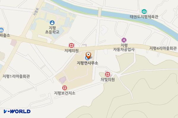 복지회관 주차장 위치 지도 — 경기도 양평군 청운면 용두로 180