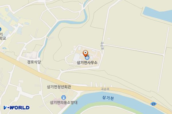 삼기면 행정복지센터 위치 지도 — 전남광주통합특별시 곡성군 삼기면 곡순로 1430, 삼기면사무소