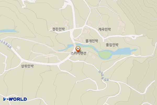 상위마을(하) 위치 지도 — 전남광주통합특별시 구례군 산동면 산수유꽃길로 220 (위안리)