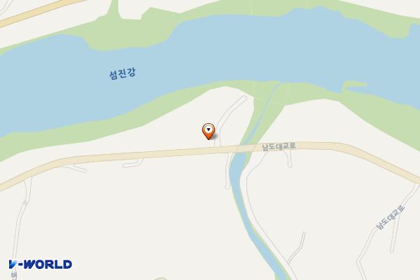 백운천 유원지 위치 지도 — 전남광주통합특별시 구례군 간전면 운천리 653
