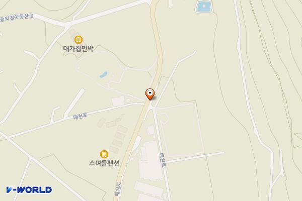 지리산 참새미골 센터 화장실 위치 지도 — 전남광주통합특별시 구례군 광의면 방광리 354
