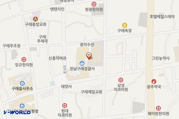 상설시장 위치 지도 — 전남광주통합특별시 구례군 구례읍 구례1길 45-11