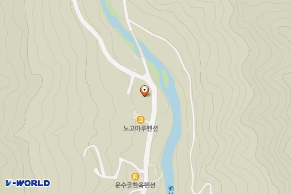 불당마을 앞 위치 지도 — 전남광주통합특별시 구례군 토지면 문수길 497 (문수리)