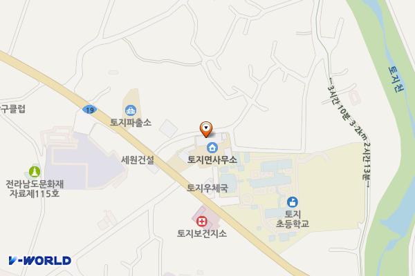 토지면사무소 위치 지도 — 전남광주통합특별시 구례군 토지면 섬진강대로 5040 (구산리, 토지면사무소)