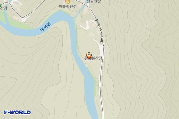 천왕봉산장앞 위치 지도 — 전남광주통합특별시 구례군 토지면 직전길 9 (내동리)