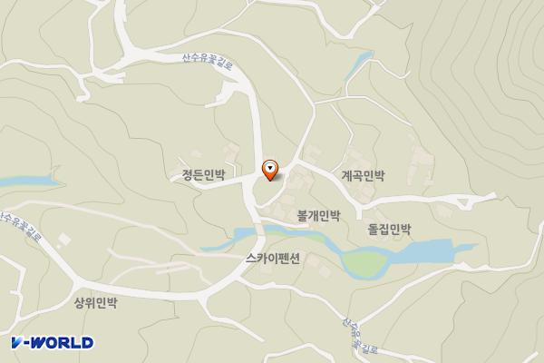 상위마을(상) 위치 지도 — 전남광주통합특별시 구례군 산동면 산수유꽃길로 226 (위안리)