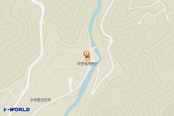 수락폭포(상) 위치 지도 — 전남광주통합특별시 구례군 산동면 수락길 75 (수기리)
