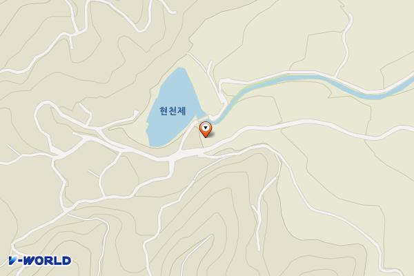현천마을 위치 지도 — 전남광주통합특별시 구례군 산동면 현천길 58 (계천리)