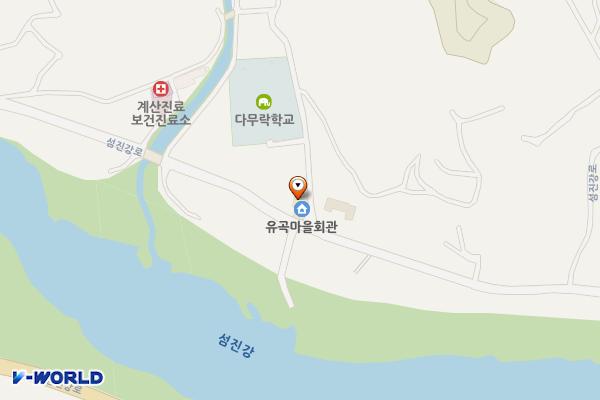 유곡마을 회관앞 위치 지도 — 전남광주통합특별시 구례군 구례읍 섬진강로 544