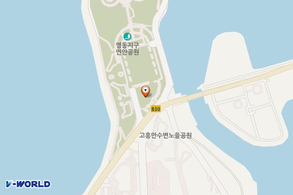 용동지구주차장1 위치 지도 — 전남광주통합특별시 고흥군 도덕면 고흥만로 1137