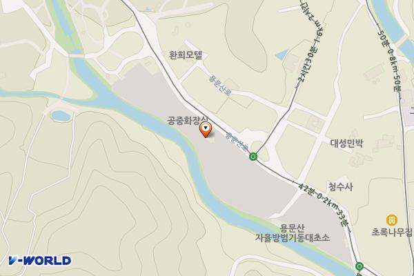 용문천년시장 제2공영주차장 위치 지도 — 경기도 양평군 용문면 다문리 798-1