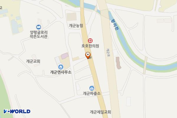 용문천년시장 제1공영주차장 위치 지도 — 경기도 양평군 용문면 용문로 341-1