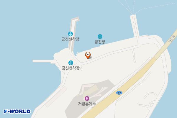 금진항 위치 지도 — 전남광주통합특별시 고흥군 금산면 평전길 24