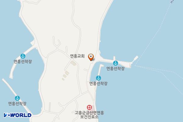 연홍도 위치 지도 — 전남광주통합특별시 고흥군 금산면 신전리 807-1
