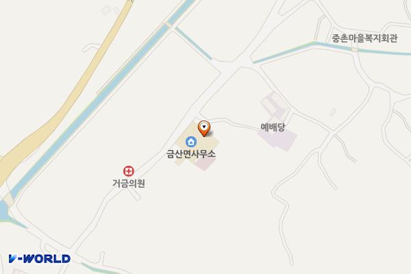 금산면사무소 위치 지도 — 전남광주통합특별시 고흥군 금산면 거금중앙길 84